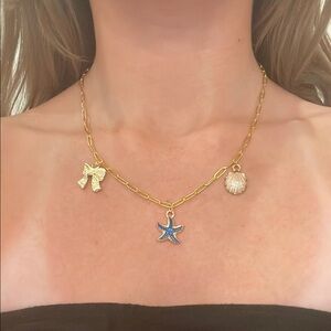Blue Ocean Charm Necklace